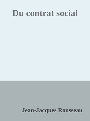 Couverture de Rousseau - Contrat social (Grenoble)